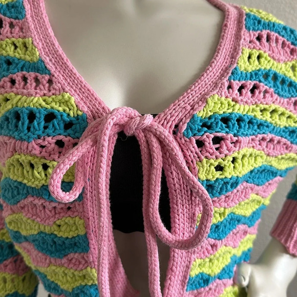 NWT ZARA striped knit cardigan - Picture 7 of 13